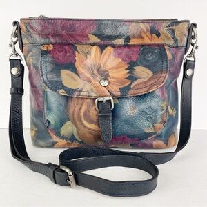 Patricia Nash Tuscania Peruvian Painted Leather Shoulder Bag. Offers Considered